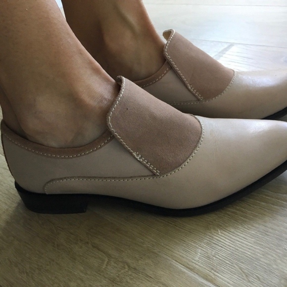 FREE PEOPLE Brady Brown Tan Suede Loafer - Picture 2 of 8